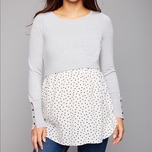 A Pea In The Pod Babydoll Maternity Sweater